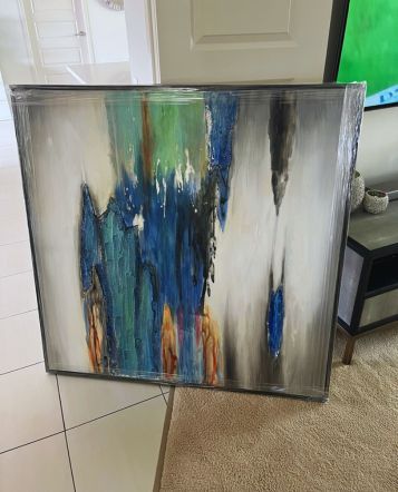 floating frames abstract canvas