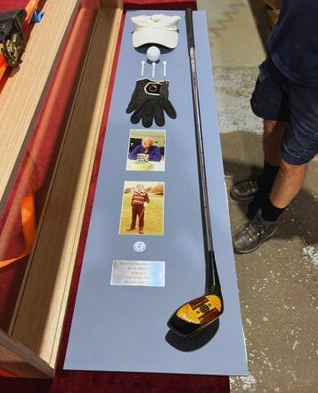 golfing memorabilia frame